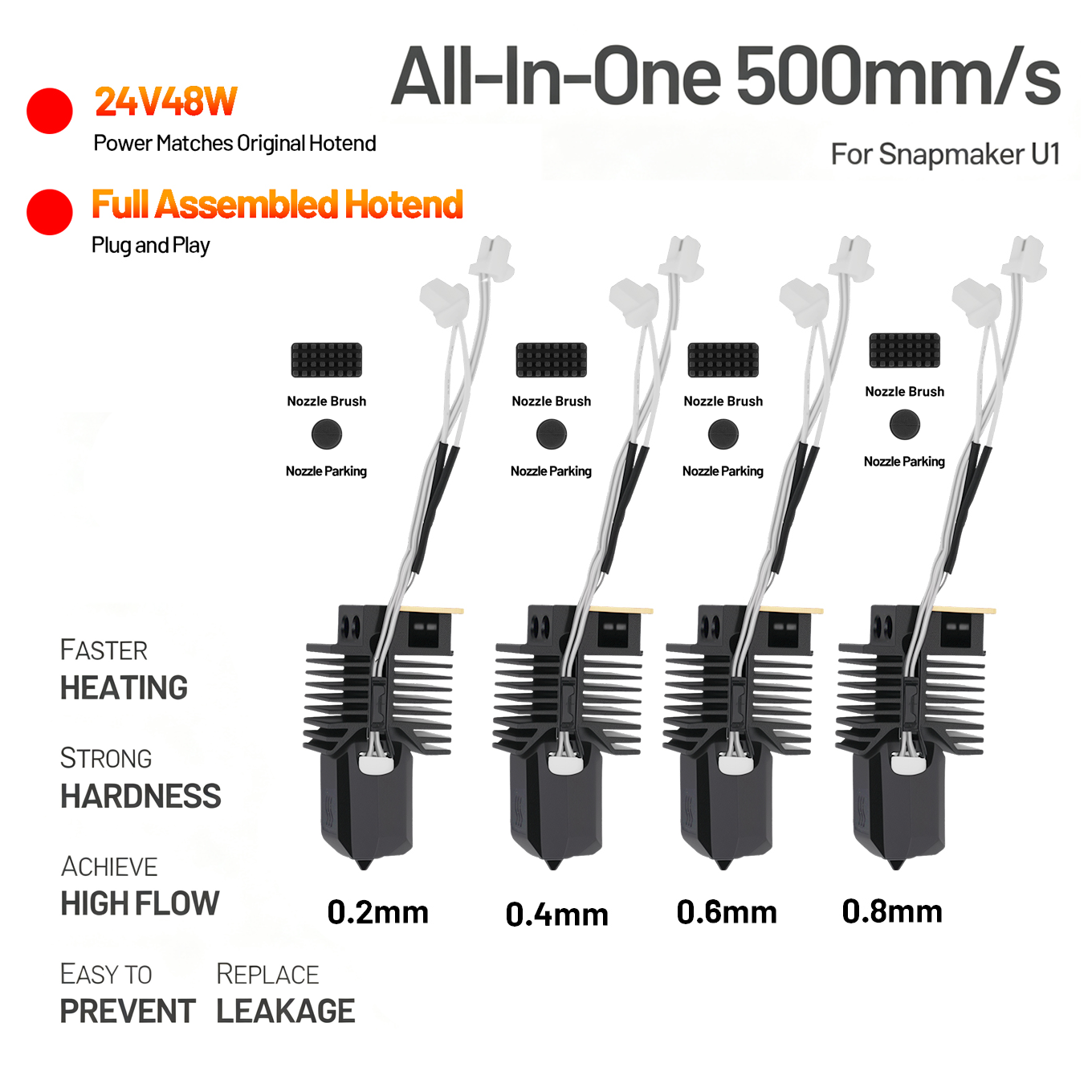 Hotend voor Snapmaker U1 24V 4 - High Flow Ceramic Hotend recensie en prijs