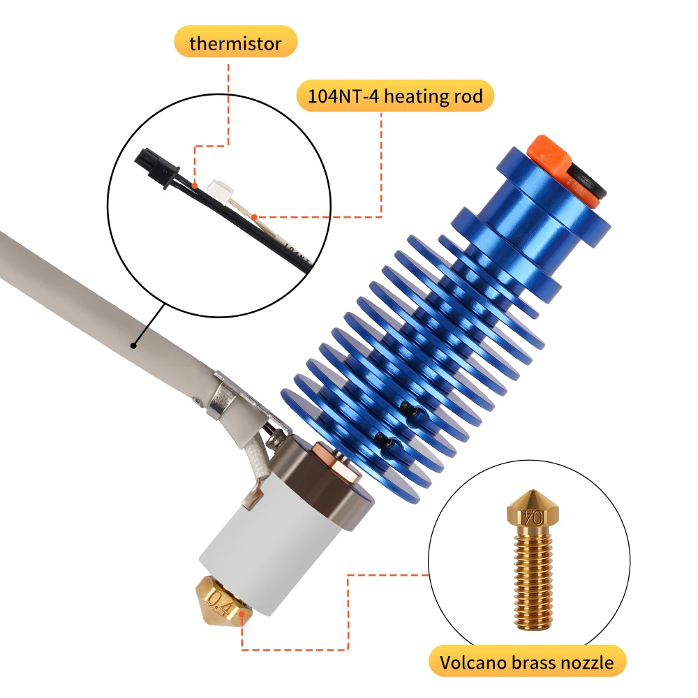 Volcano Hotend Kit 24V 60W voo - Corexy 3D Printer Kit recensie en prijs